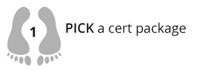 Step 1 - Pick a certification package