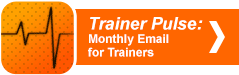Trainer Pulse monthly email for trainers